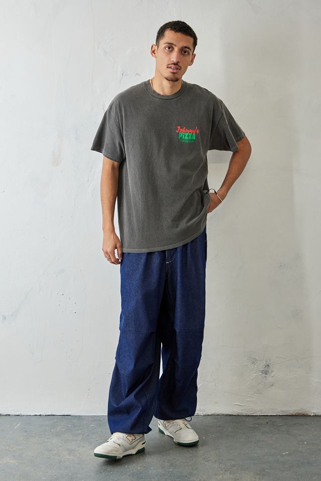 UO Overyded Black Johnny's Pizza T-Shirt  #2