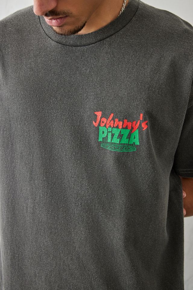 UO Overyded Black Johnny's Pizza T-Shirt  #3