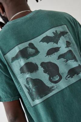 UO Green Animal T-Shirt - Green L at Urban Outfitters
