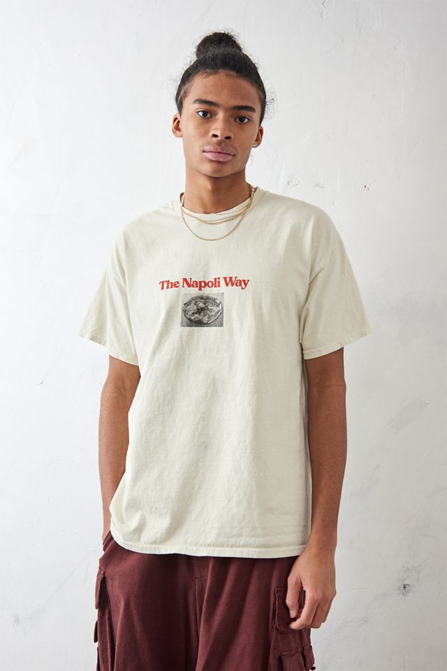T-shirt UO Napoli blanc délavé #1