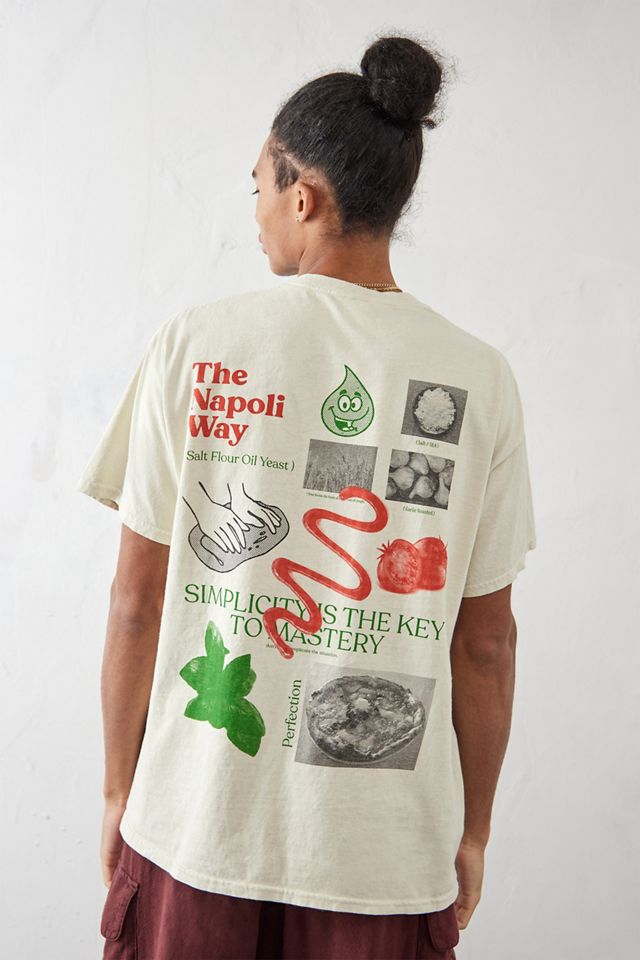 T-shirt UO Napoli blanc délavé #4