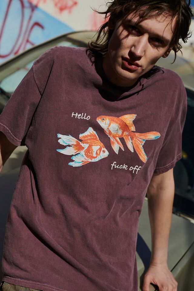 UO Brown Hello, F*ck Off T-Shirt 
