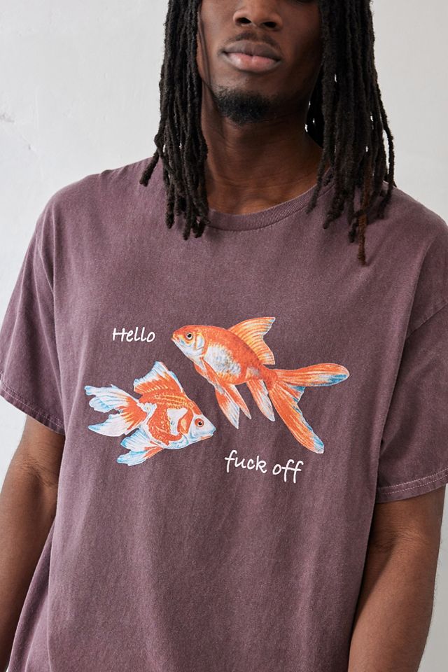 UO Brown Hello, F*ck Off T-Shirt  #2
