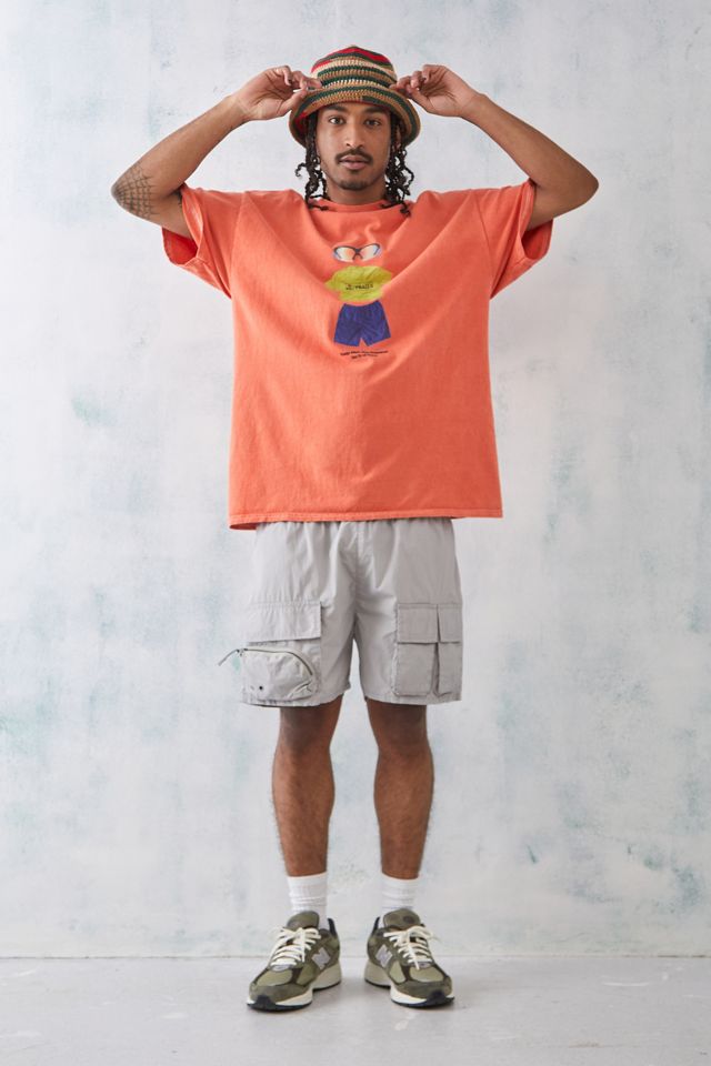 T-shirt UO Red Thrifted Fits #2