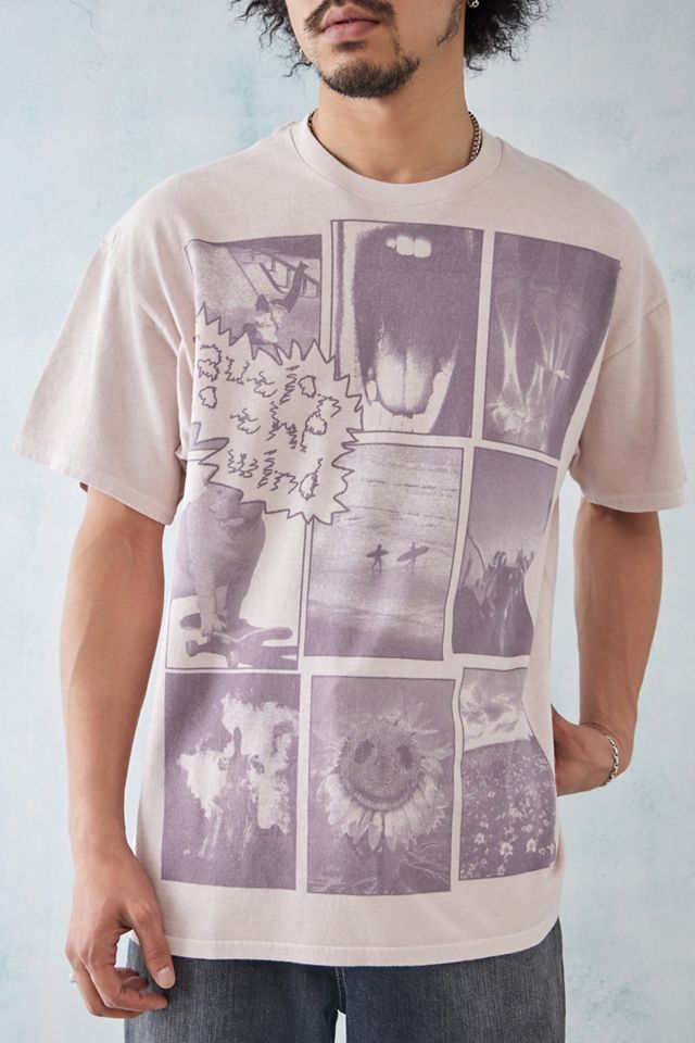 UO - T-shirt à imprimé photo rose poudré  #1