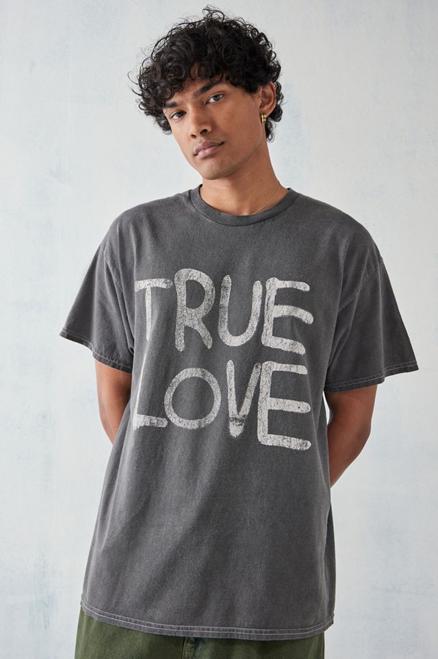 UO Washed Black True Love Airbrushed T-Shirt  #2