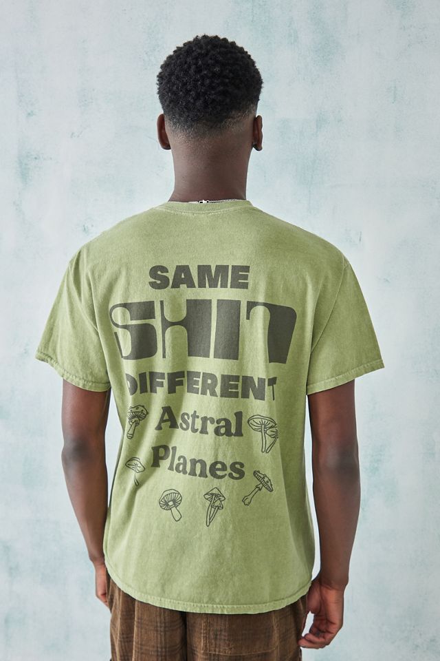 T-shirt UO vert Same Sh*t #1