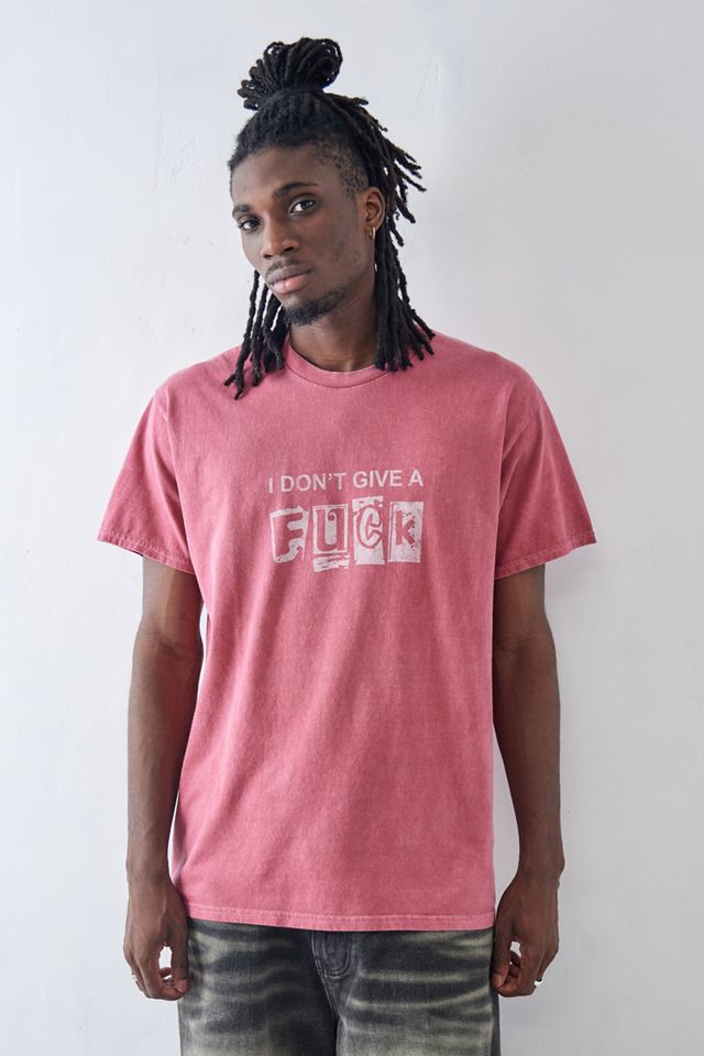 UO Red Don't Give A F*ck T-Shirt  #1