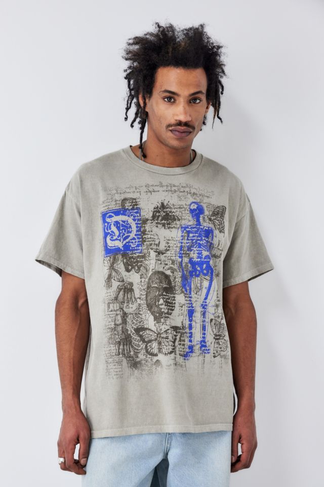 UO Stone Script Skull T-Shirt | Urban Outfitters UK