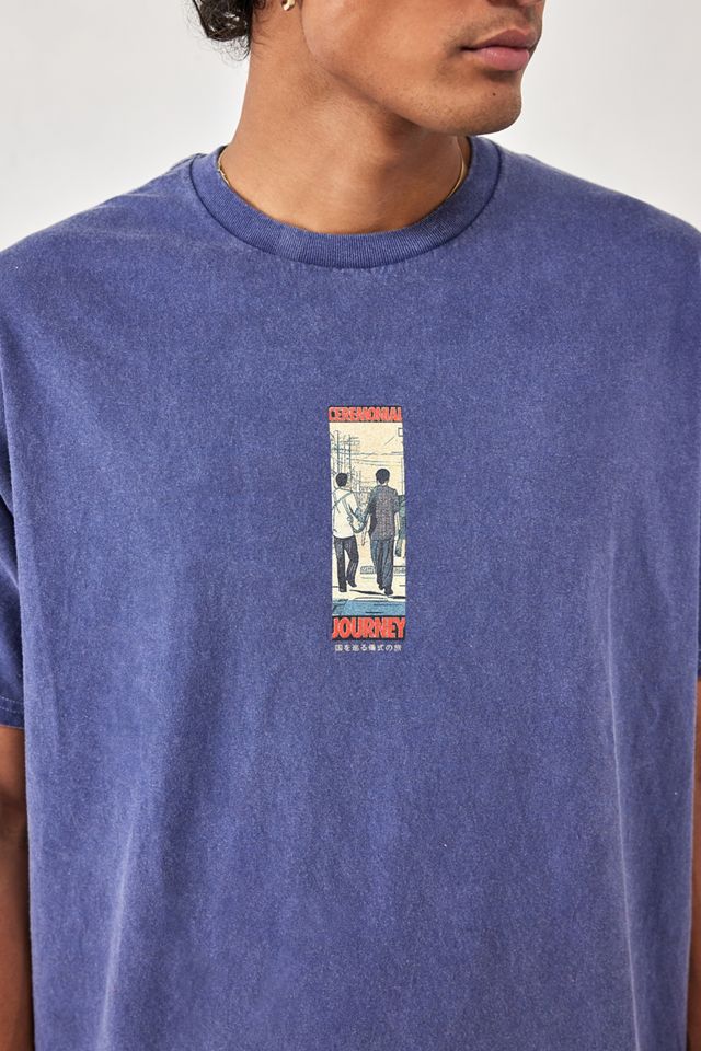 T-shirt UO Navy Kyoto Town #2