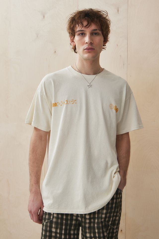 UO Ecru New Tech Soundwave T-Shirt  #1