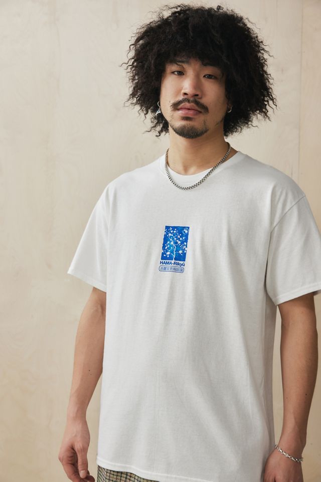 UO Blanc Cyanotype Floral T-Shirt #1