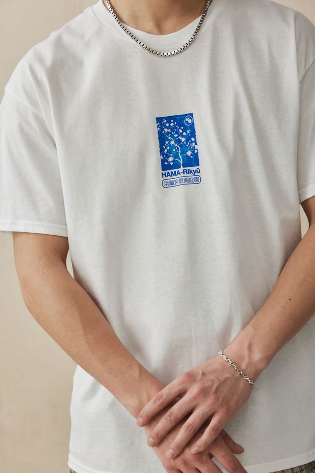 UO Blanc Cyanotype Floral T-Shirt #2