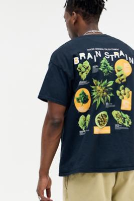 UO Black Brain Tree T-Shirt - Black 2XS at Urban Outfitters