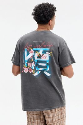 UO Black Shiny Asiatic T-Shirt