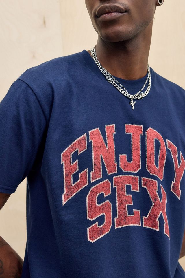 Camiseta UO Azul Marino Enjoy Sex #2