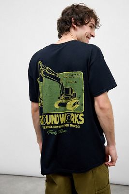 UO Black Groundworks Digger T-Shirt