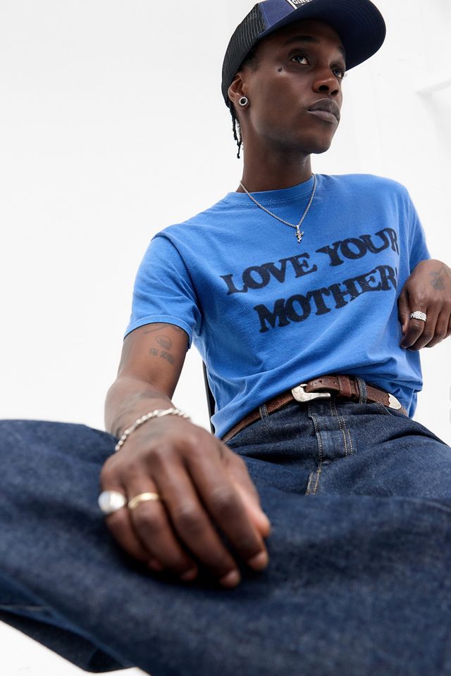 UO Blue Love Your Mother T-Shirt #2