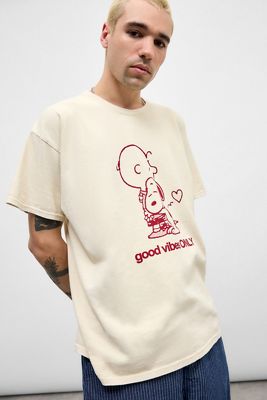 UO Ecru Snoopy T-Shirt