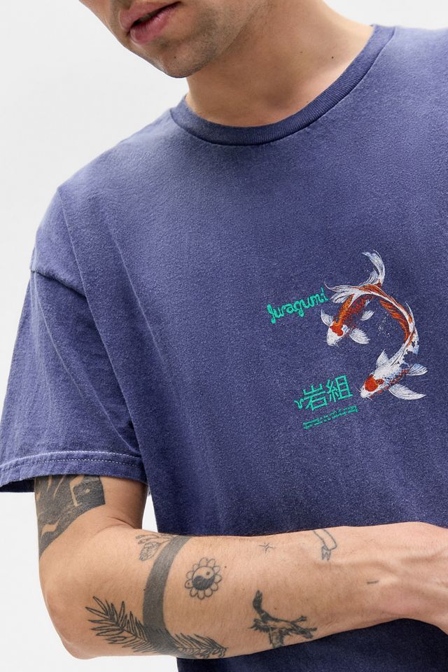 UO Navy Glücksbringer Fisch T-Shirt #1