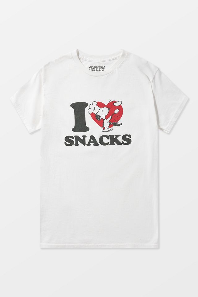 T-shirt UO Snoopy J'aime les Snacks #4