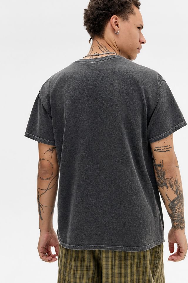 UO Gewaschenes Schwarz Lucky Japan Motiv T-Shirt #3