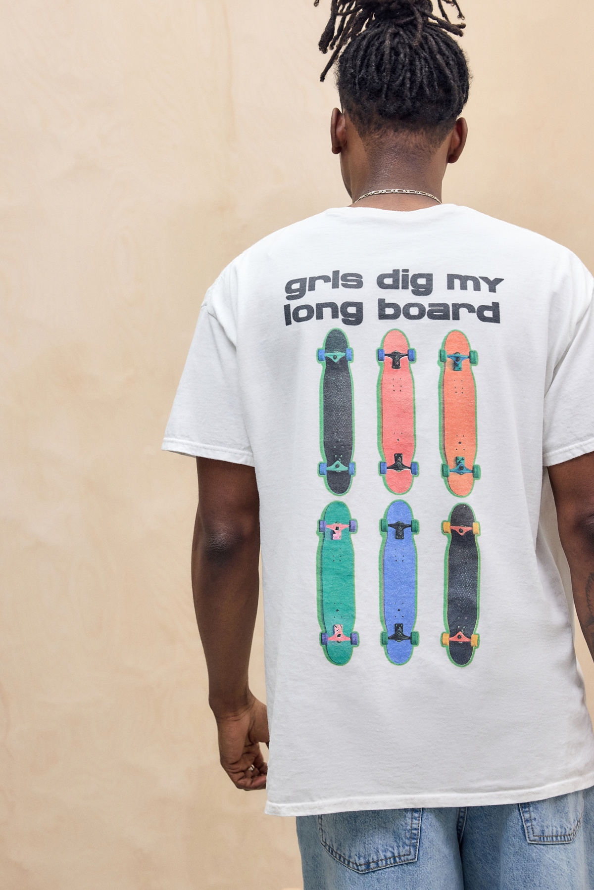 UO White Longboard T-Shirt