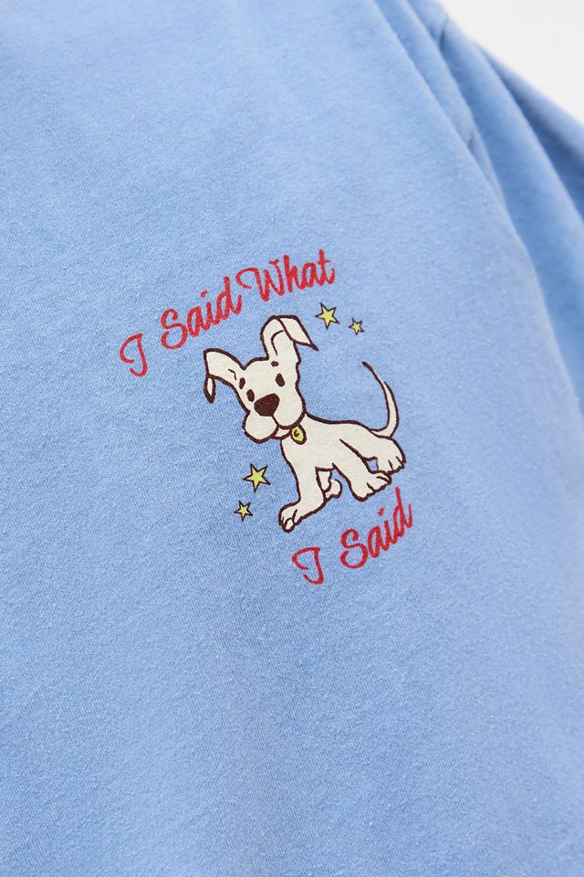 UO Babyblau Hunde T-Shirt #1