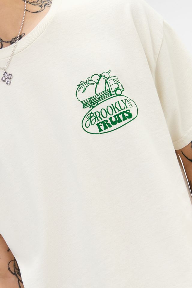 UO Ecru Brooklyn Früchte T-Shirt #3