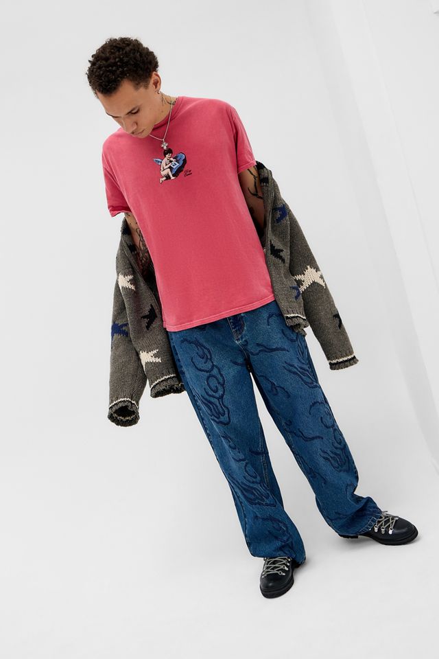 UO Rotes Cherub Kritzeleien T-Shirt #2