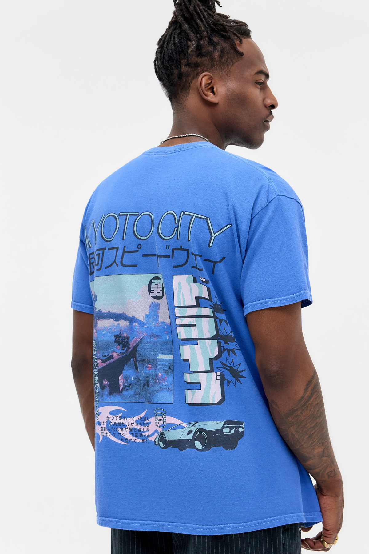 UO Blue Kyoto Car T-Shirt