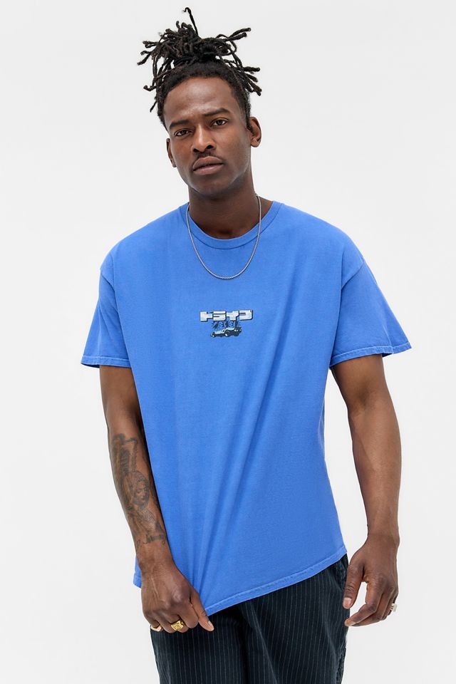 UO Blaues Kyoto Auto T-Shirt #1