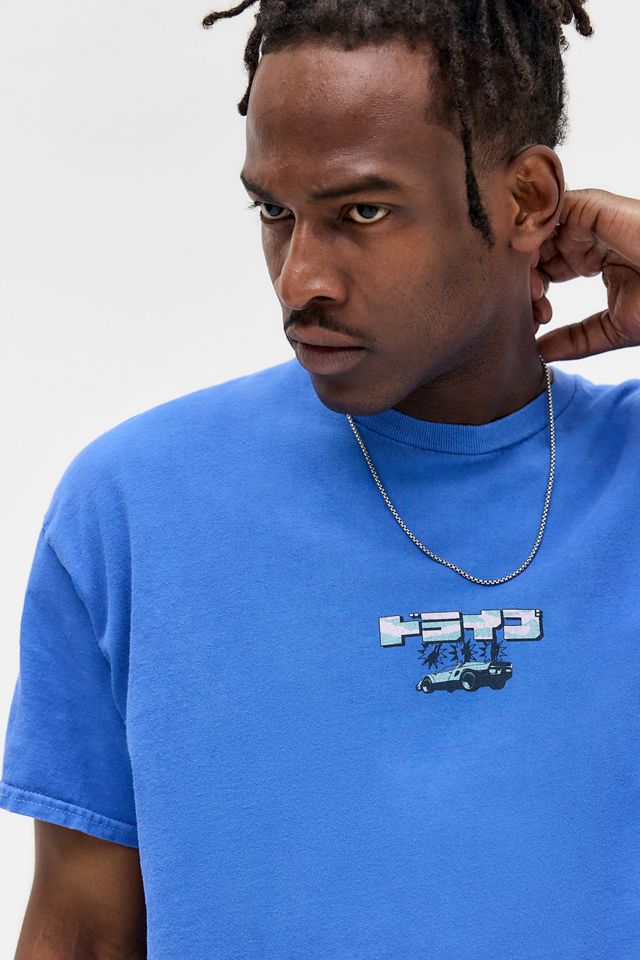 UO Blaues Kyoto Auto T-Shirt #2