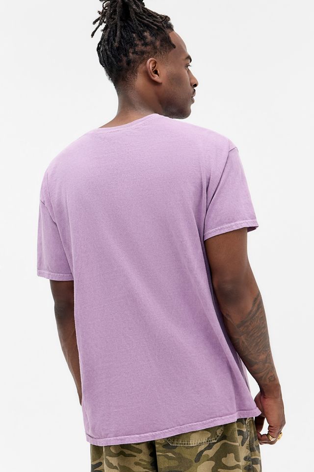 UO Lila Koi Fisch Besticktes T-Shirt #3