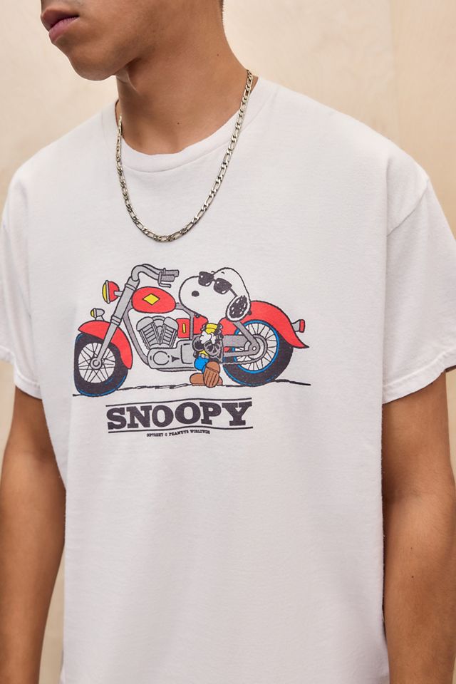 T-shirt UO Ecru Snoopy Motocyclette #2