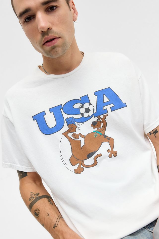 UO Weißes USA Scooby Doo T-Shirt #2