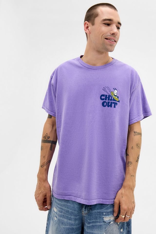 UO Lila Chill out Snoopy T-Shirt #3