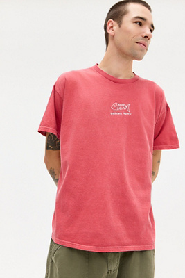 UO Red Wasting Away T-Shirt - Red 2XS at Urban Outfitters