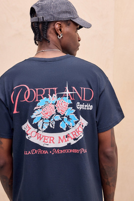 UO Portland T-Shirt - Dark Grey XS at Urban Outfitters