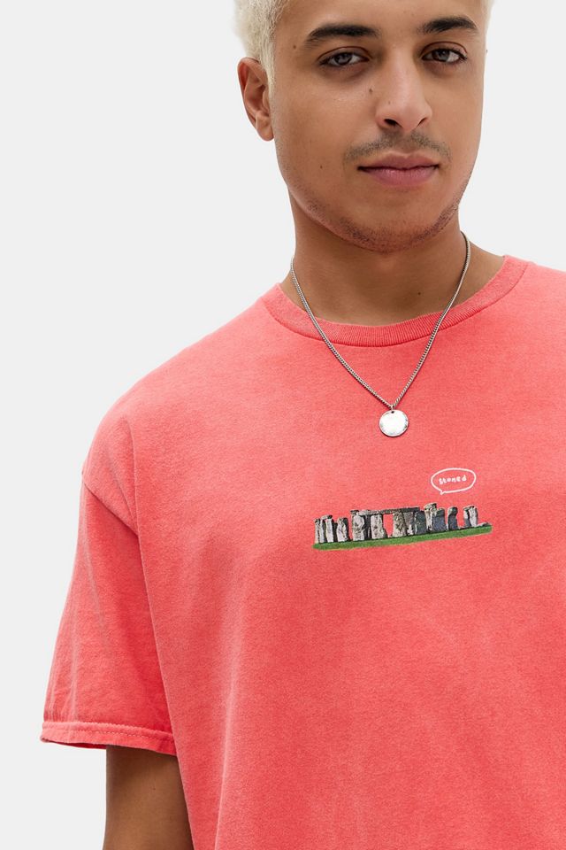 UO Rotes Besticktes T-Shirt #1
