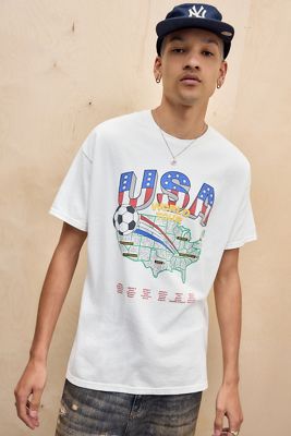 T-shirt UO blanc USA World Tour