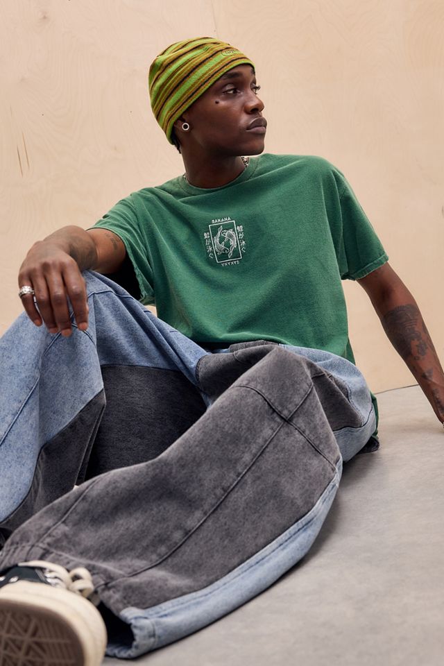 UO Green Koi Fish T-Shirt #2