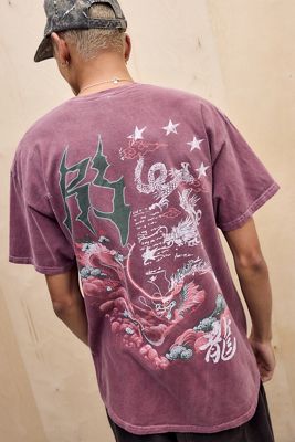 UO Red Asiatic Gothic T-Shirt