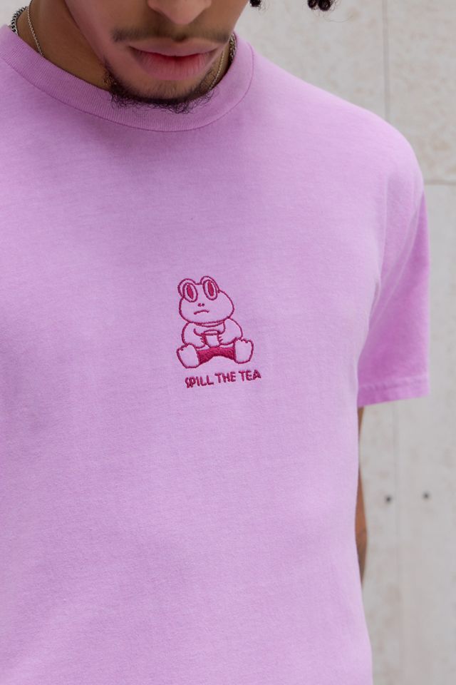 T-Shirt UO Pink Spill The Tea #2