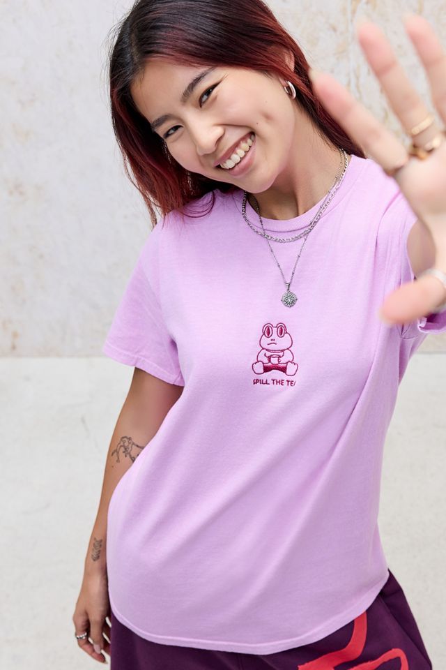 T-Shirt UO Pink Spill The Tea #6