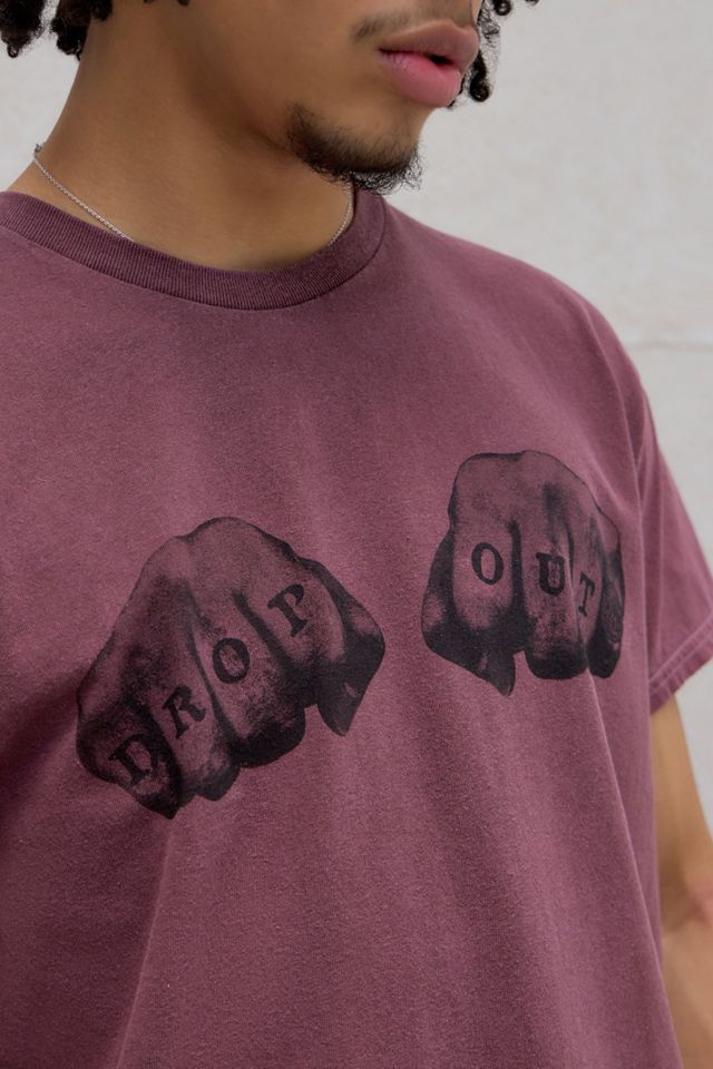 T-shirt graphique UO Burgundy Drop Out #2