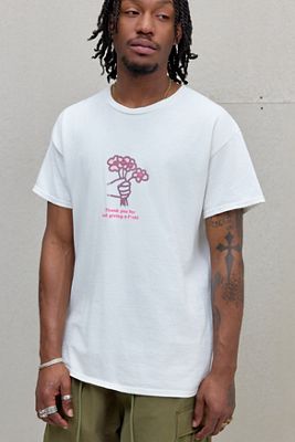 UO White Thank You T-Shirt