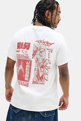 UO Weißes Warnhund-T-Shirt