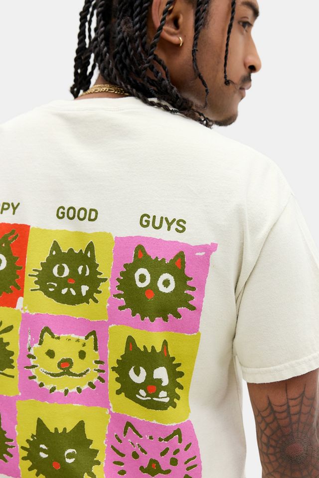 UO Ecru Happy Good Guys T-Shirt #1