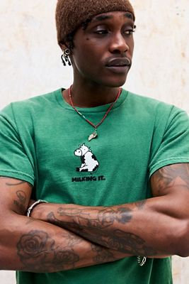 T-Shirt UO Green Milking It